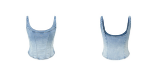 [NOTAWEAR] Denim Fishtail Sleeveless top