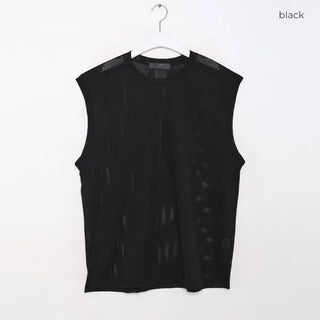 Mesh detail vest
