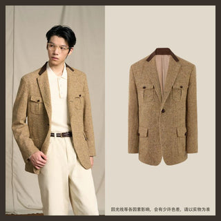 [CULTUM] Wool Tweed Ivy Hunting Jacket