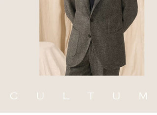 [CULTUM] Wool Herringbone Neapolitan Suit