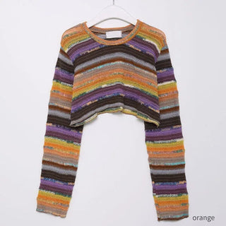 Rainbow Cropped Knitwear