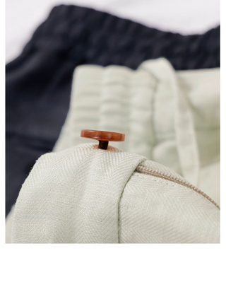 [CULTUM] Linen-blend Srawstring Shorts