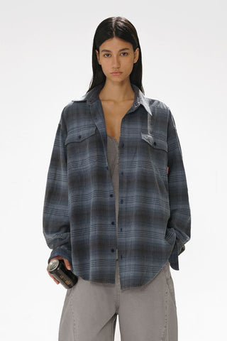 MASONPRINCE Washed Plaid Shirt