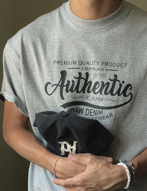 Authentic Crop Short Sleeve Tee (4 colors)
