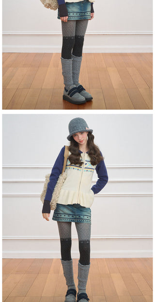 [NECY] North Fantasy Lace Hem Cardigan