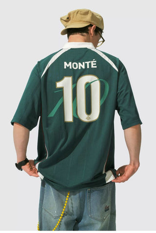 [Monterest] Outdoor Sports Print Polo Jersey Tee
