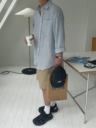 Norton Oversized Cool Stripe Shirt