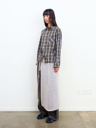 [NeverSeez] Plaid Cotton Shirt