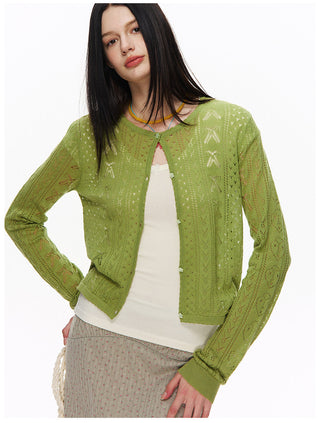 [NECY] Blossom Open Walk Knit Cardigan (2color)