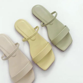 0304 Basic Strap Cushion Sandals (5 colors)