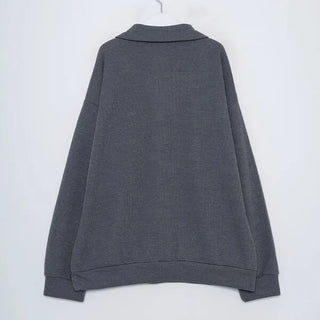 Oversized zip-up knit