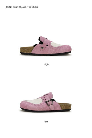 CONP Heart Closed Toe Slides
