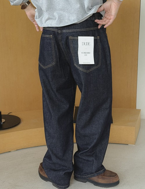 DUDE Natural Wide Fit Denim Pants (5 colors, M~XL)