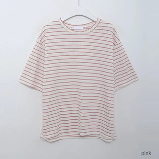 basic striped short sleeved tee