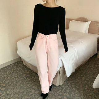 Linen straight pants