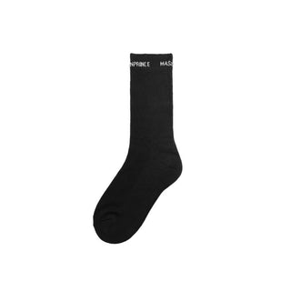 [MASONPRINCE] Anti-Sweat Mid-Calf Logo Socks