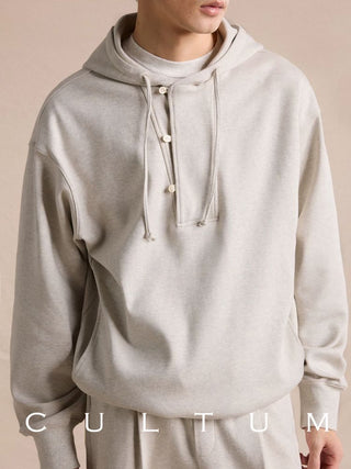 [CULTUM] Heavyweight Cotton Half-Zip Hoodie