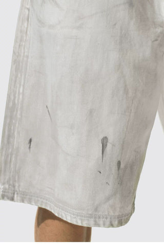 [Monterest] Paint Splatter Distressed Denim Shorts