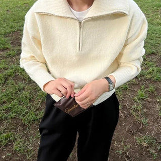 Soft Half-Zip Sweater