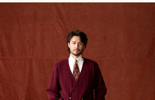 [CULTUM] Wool Blend V-Neck Knit Cardigan