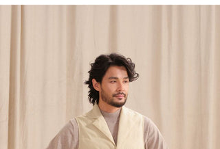 [CULTUM] Tailored Down Vest with Notch Lapel