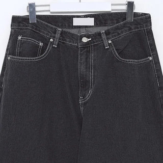 Wide denim pants