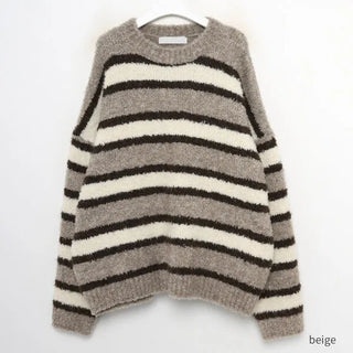 Boucle U-neck knit