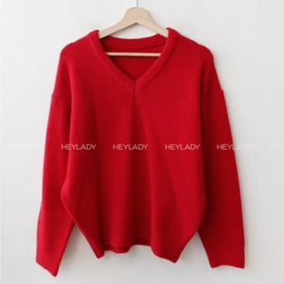 (5 colors) Wool V-knit