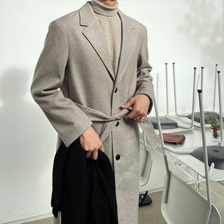 Lloyd Herringbone Single Robe Coat (3 colors)