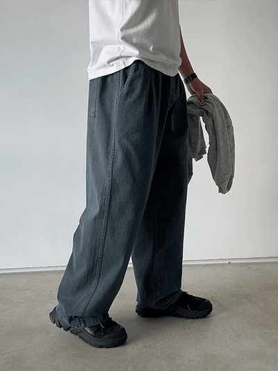 Bato Heavy Cation One-Pleat Wide Pants