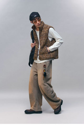 [Monterest] Reversible Fleece Stand Collar Vest