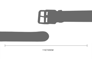 [MASONPRINCE] Metal Buckle Cowhide Belt