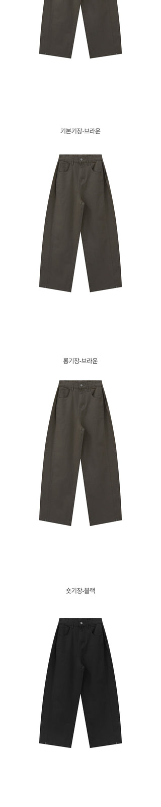 Wide-leg pants with side pleats