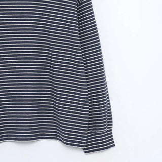 Striped turtleneck sweatshirt