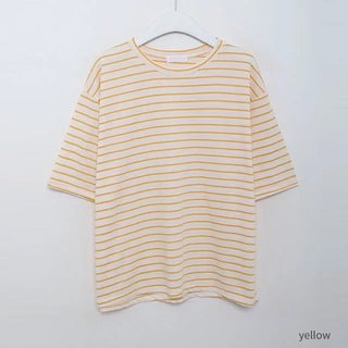 basic striped short sleeved tee