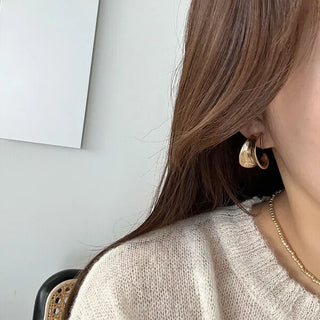 Rounding Matte Earrings
