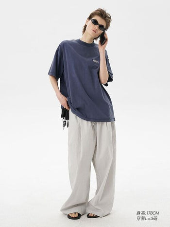 [MASONPRINCE] Double Collar Graphic T-Shirt
