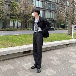 Black denim jacket