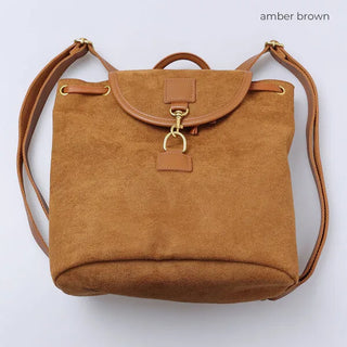 Suede backpack