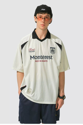 [Monterest] Outdoor Sports Print Polo Jersey Tee