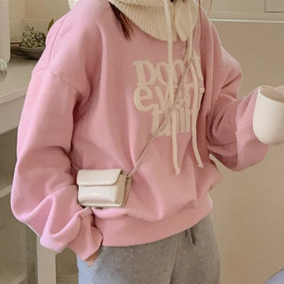 Powdy brushed fleece sweatshirt