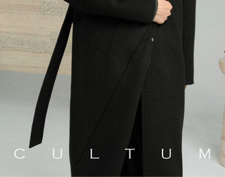 [CULTUM] Wool Alpaca Blend Double-Faced Long Coat