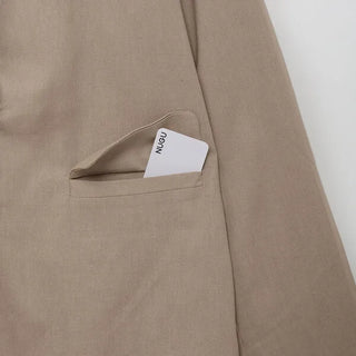 Basic linen jacket