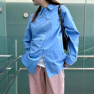 Oversized cotton shirt