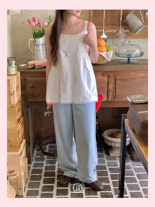 U-neck ribbed sleeveless top (3c)
