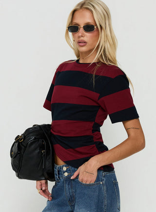 In Transit Tee Red Stripe