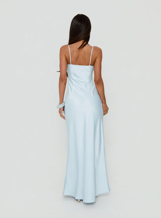 Engracia Sequin Maxi Dress Ice Blue
