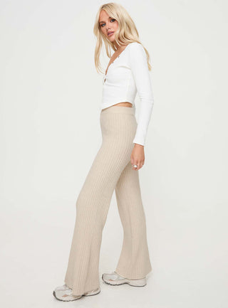 Montana Knit Pants Cream