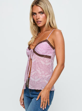 Sacrifices Tie Detail Top Multi Floral