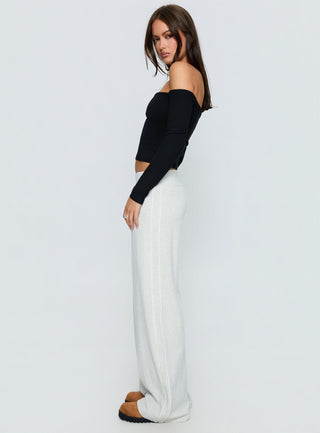 Ascenda Straight Leg Track Pant Grey Marle